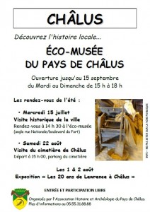 Affiche Eco Musee Chalus